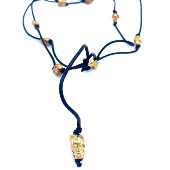 Jewelry - It's a Wrap Convertible Charm Necklace, Handmade Leather Charm